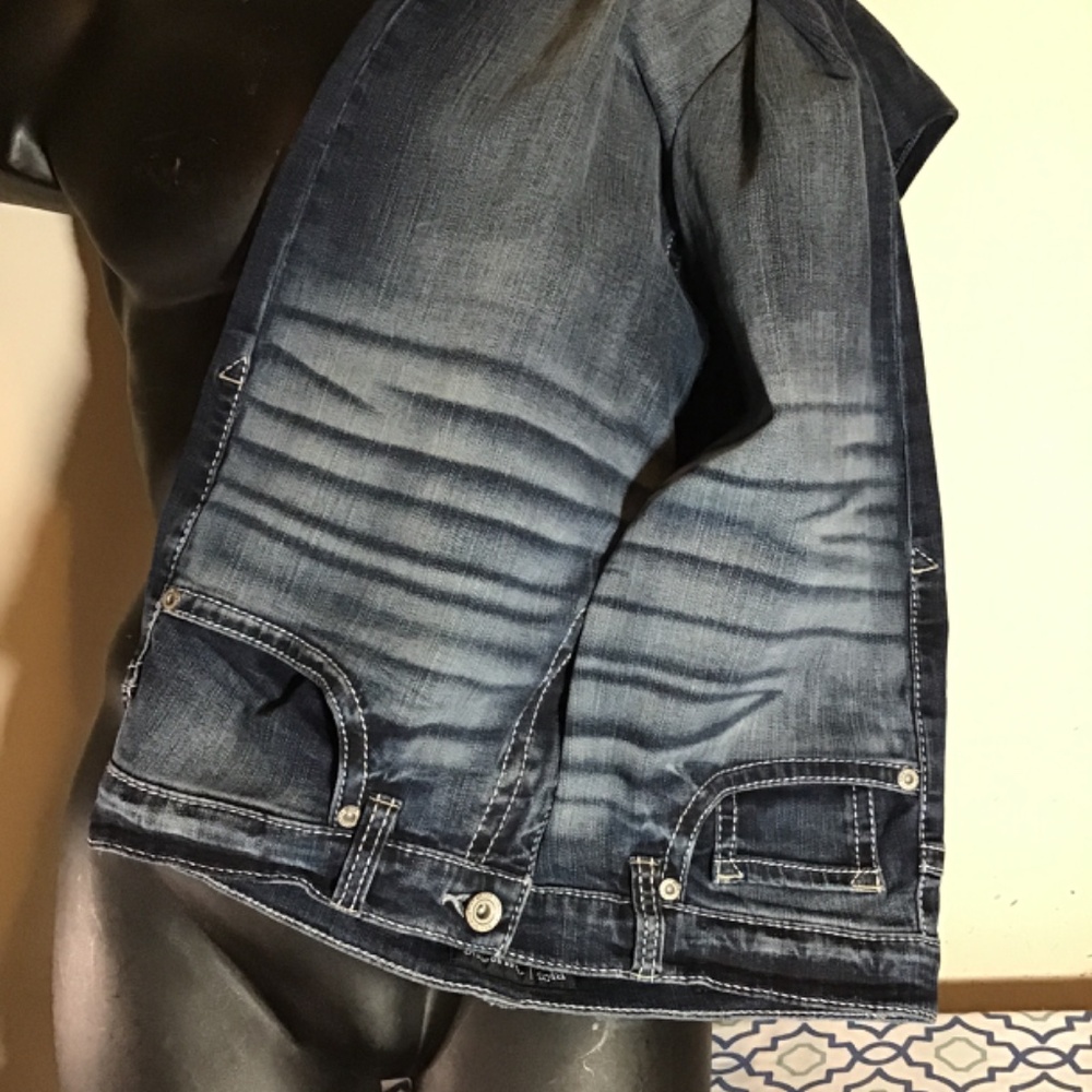 ❤️#628, BKE, TYLER bootcut, distressed, new cond, see all photos, 34X36 ❤️😎 - Picture 3 of 7